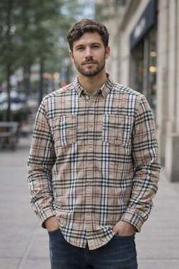 Spoon Jeans Vintage Y2K Nova Plaid Check Flannel Button Down Shirt XL